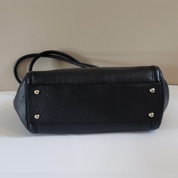 Borse In Pelle Black Leather Handbag Made in Italy - Picture 4 of 14